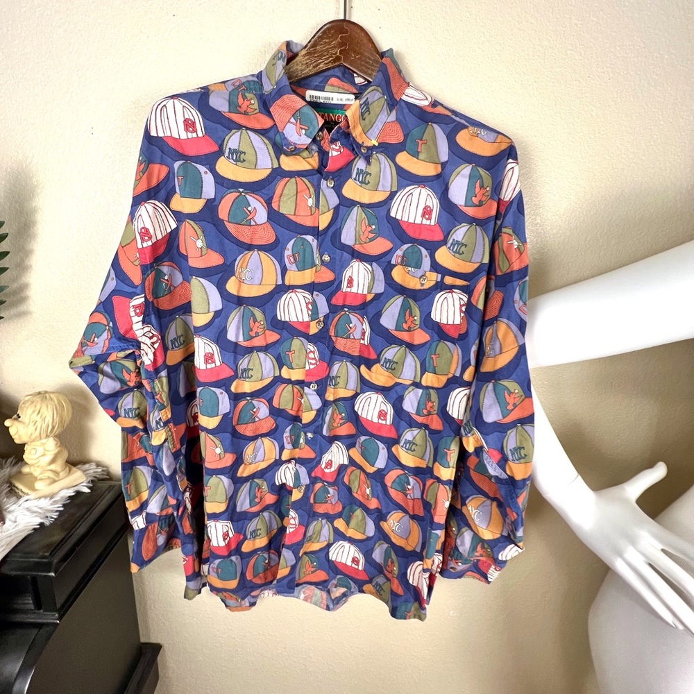 Men’s Shirt Baseball Team Long sleeve Top Vintage